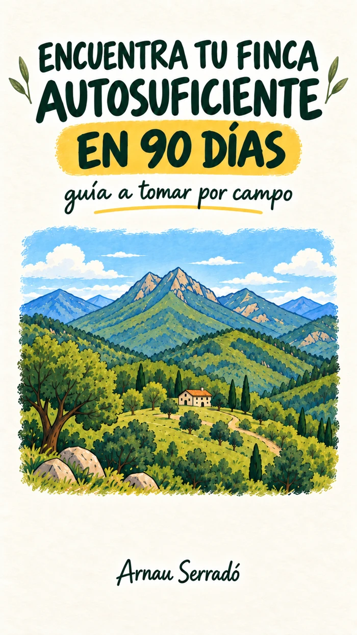 Portada ilustrada de la guía A tomar por campo, de Arnau Serradó